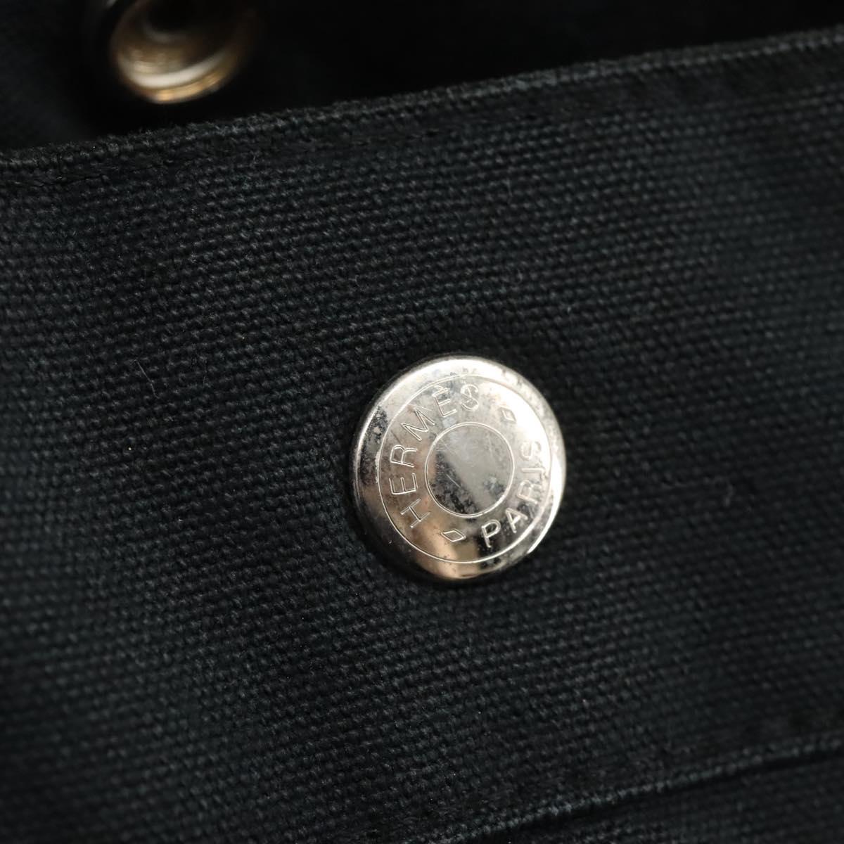 Hermès Toto, Black, Canvas, tote