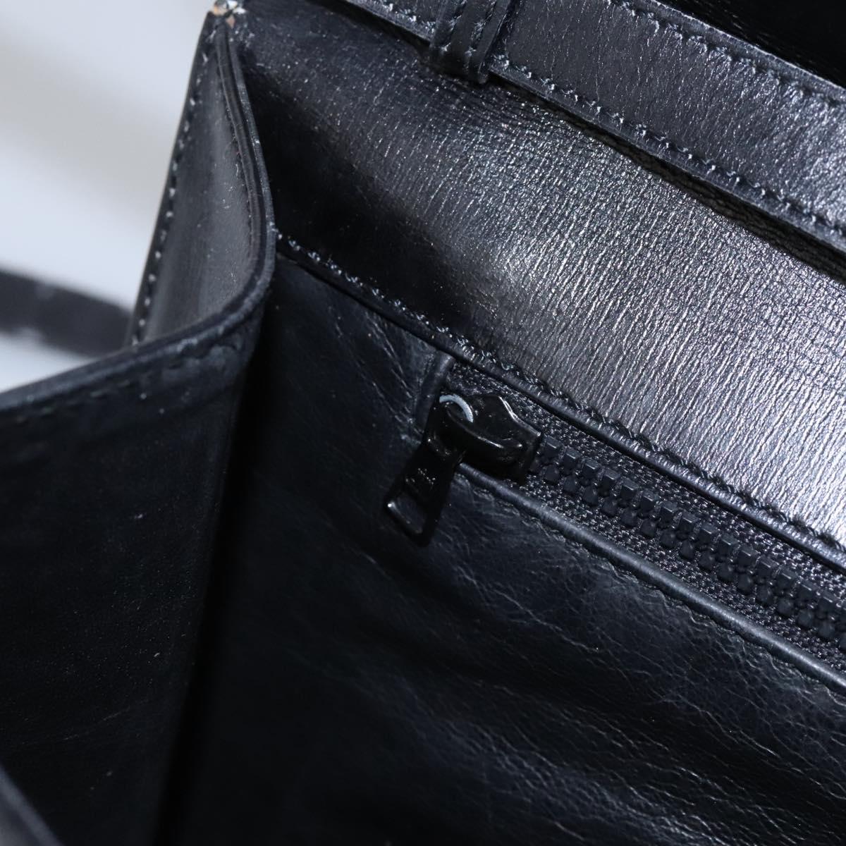 Céline Logo du cercle, Black, Leather, shoulder