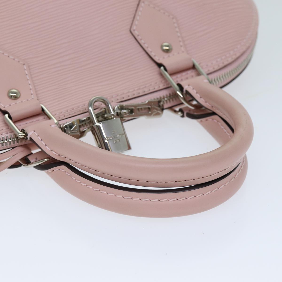 Louis Vuitton Alma, Pink, Leather, handbag