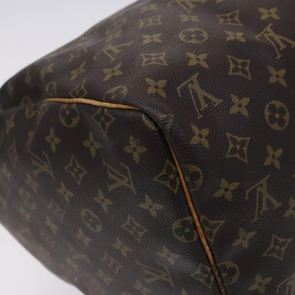 Louis Vuitton Keepall 55, Brown, Canvas, travel