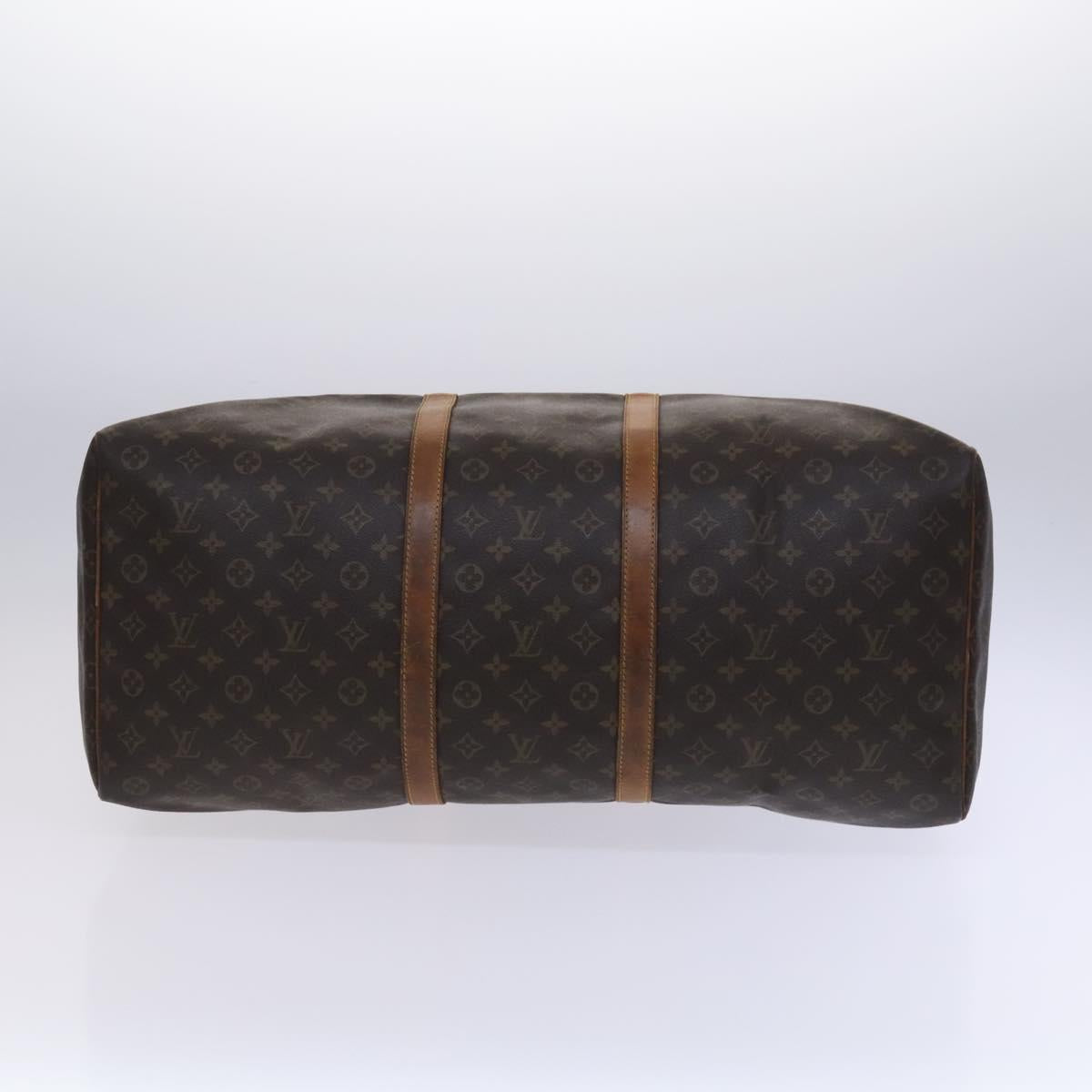 Louis Vuitton Keepall 60, Brown, Canvas, travel