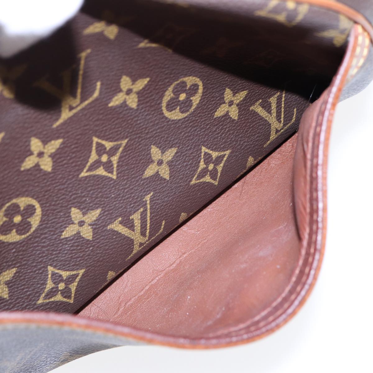 Louis Vuitton Besace, Brown, Canvas, shoulder