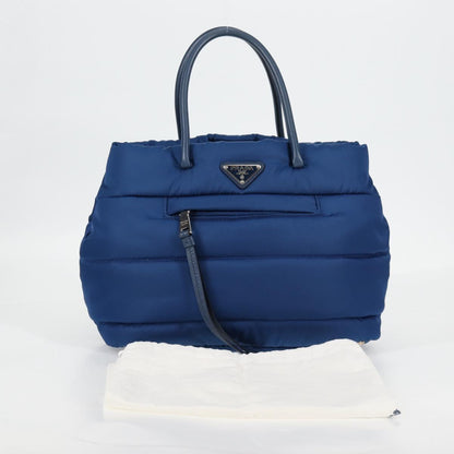 Prada Re-Nylon, Blue, NYLON, handbag