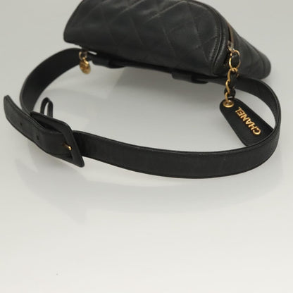 Chanel Vintage, Black, Leather, shoulder