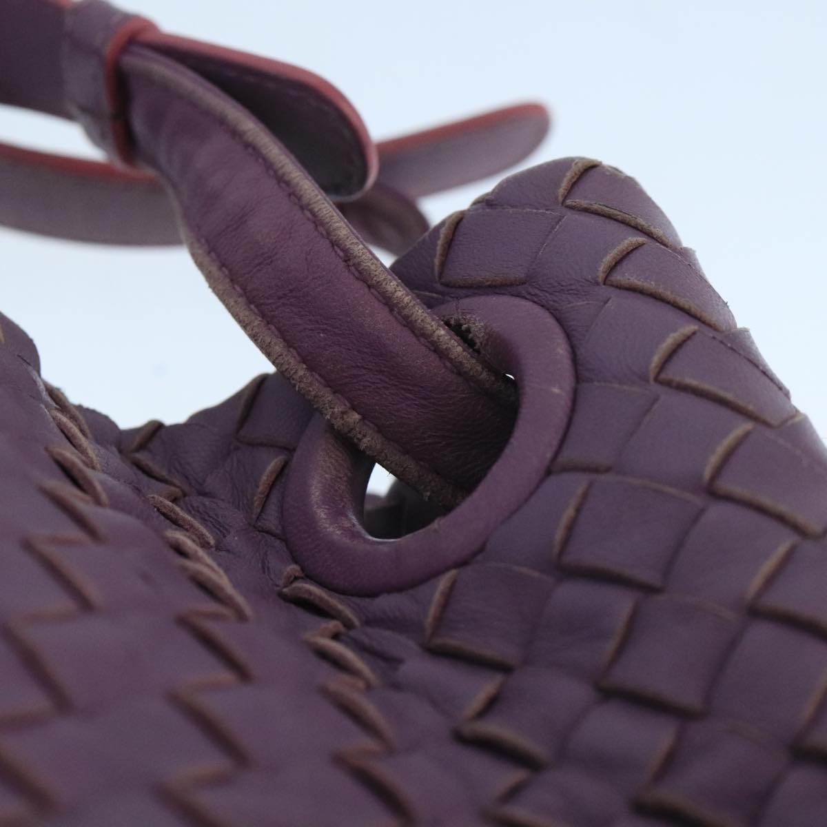 Bottega Veneta Garda, Purple, Leather, handbag