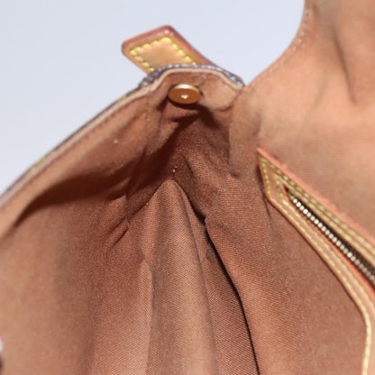 Louis Vuitton Mini looping, Brown, Canvas, shoulder