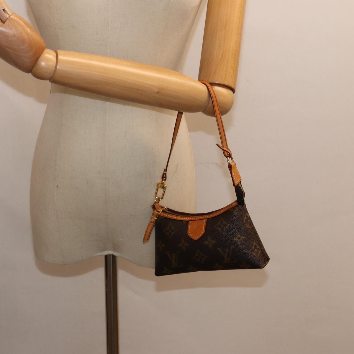 Louis Vuitton Delightful, Brown, Canvas, clutch