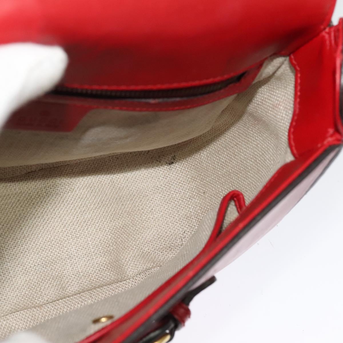 Gucci Lady Web, Red, Leather, shoulder