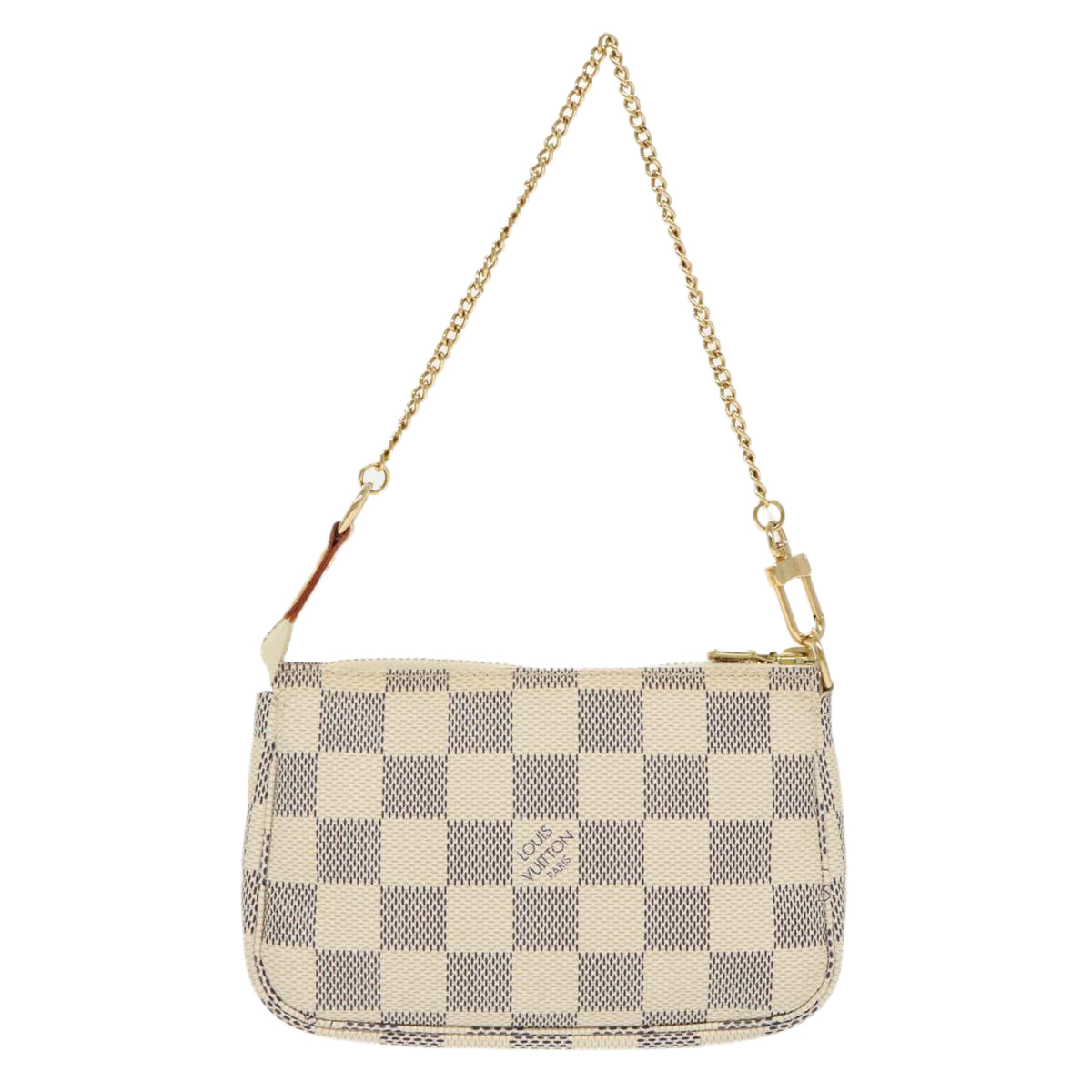 Louis Vuitton Pochette Accessoire, Grey, Canvas, handbag