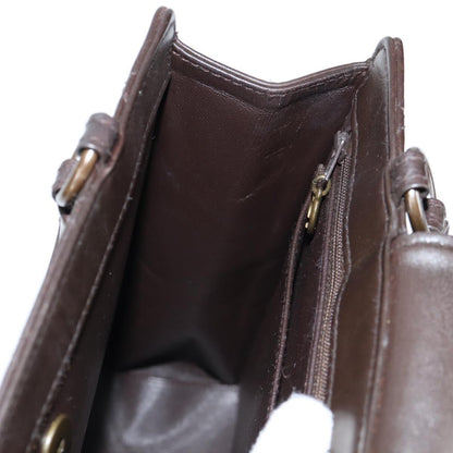Chanel Coco Mark, Brown, Leather, handbag