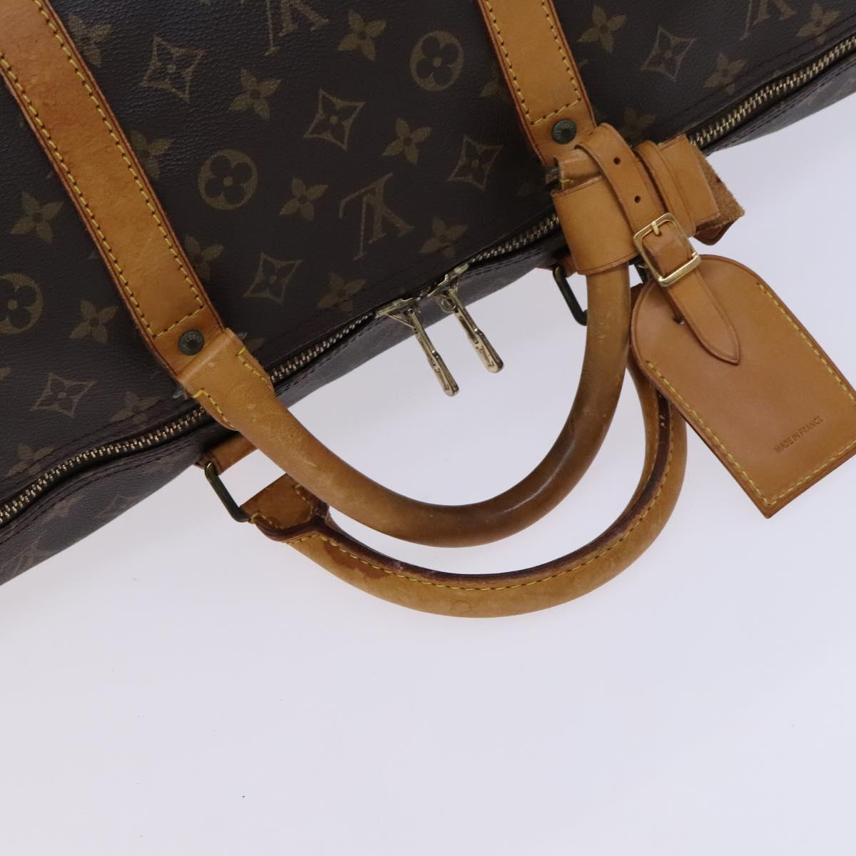 Louis Vuitton Keepall 60, Brown, Canvas, travel