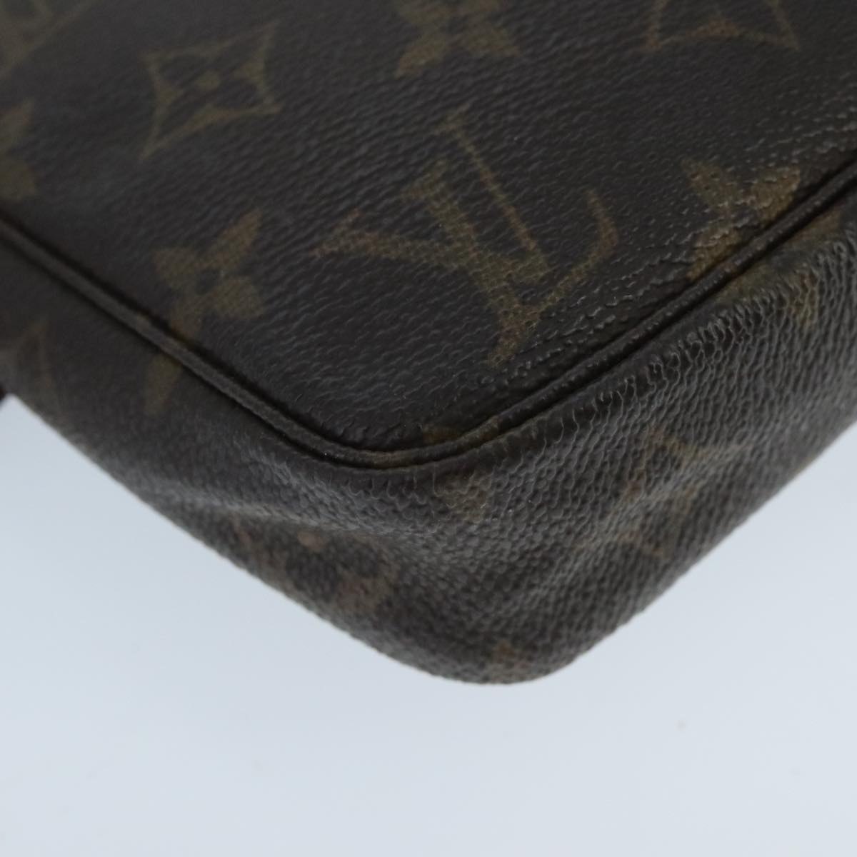 Louis Vuitton Pochette Accessoire, Brown, Canvas, clutch