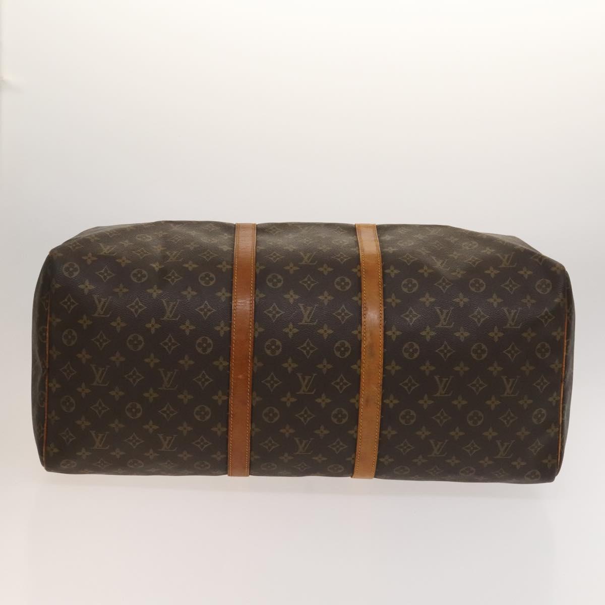 Louis Vuitton Keepall 60, Brown, Canvas, travel