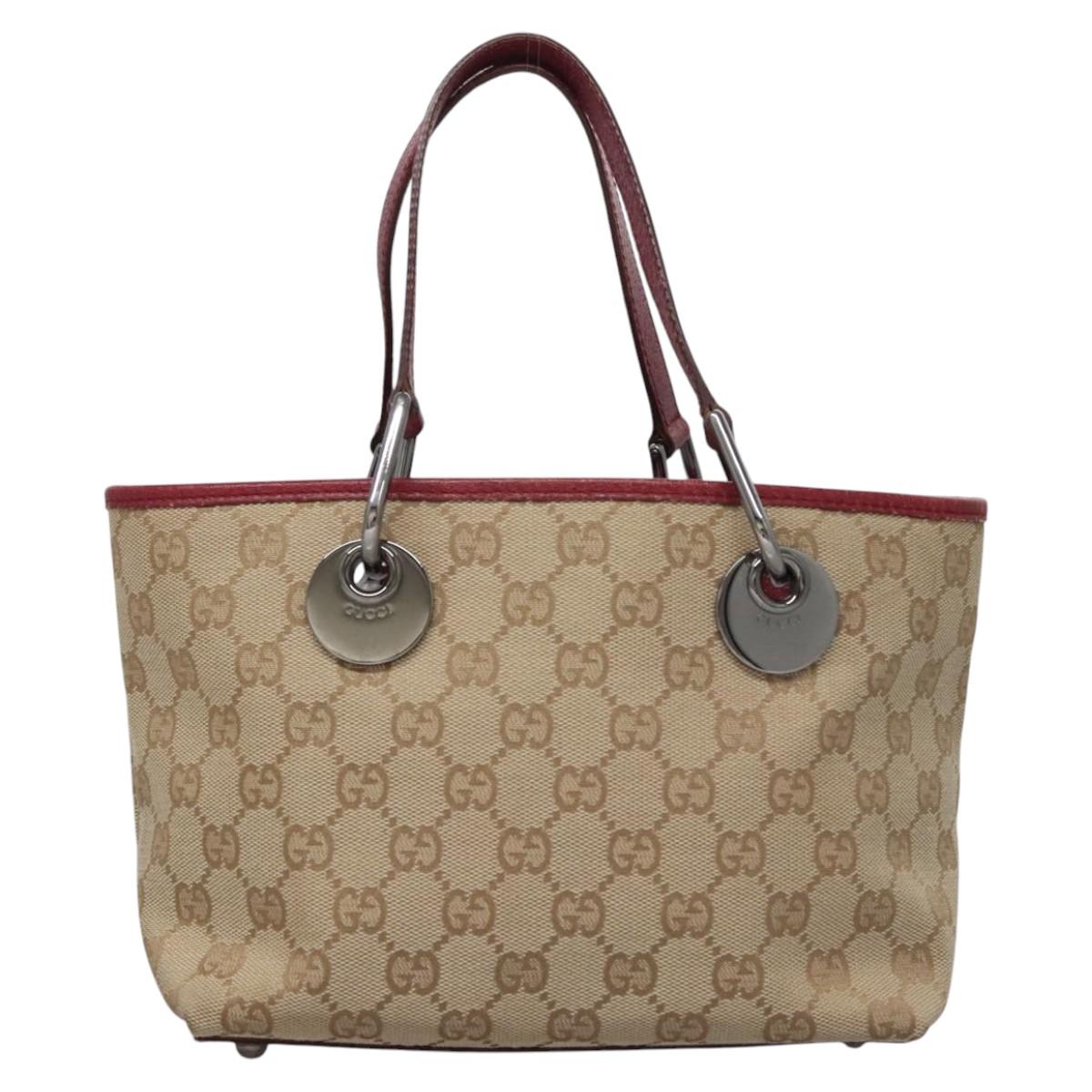 Gucci GG canvas, Beige, Canvas, handbag