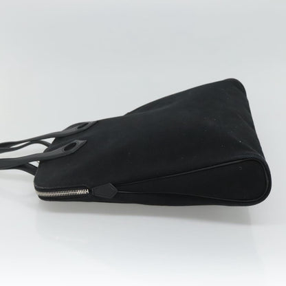 Hermès Heeboo, Black, Canvas, handbag