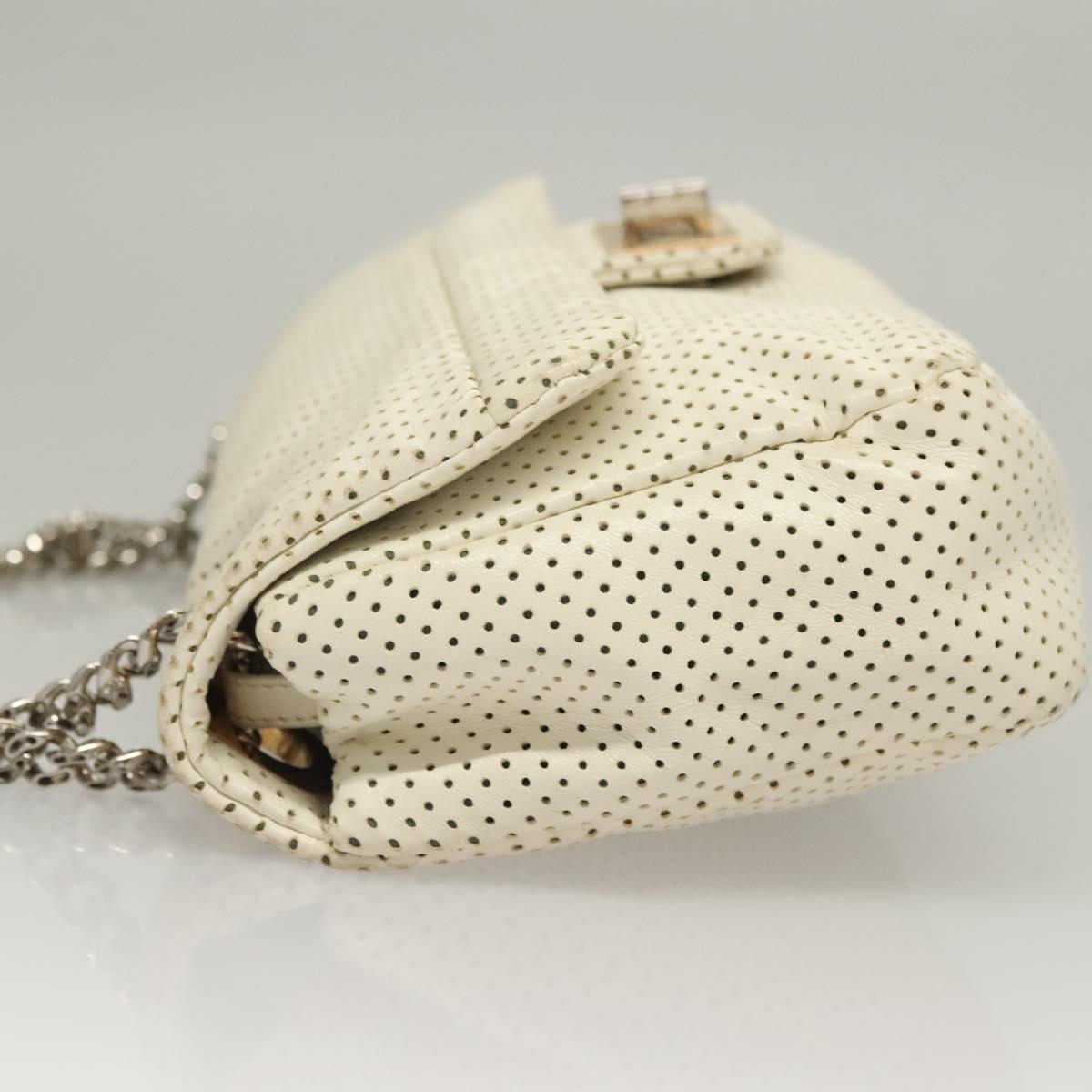 "Chanel 2,55", White, Leather, shoulder