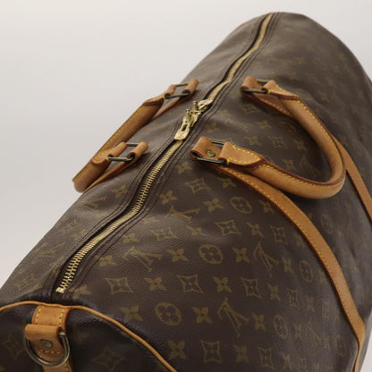 Louis Vuitton Keepall 60, Brown, Canvas, travel