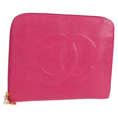 Chanel Coco Mark, Pink, Leather, clutch