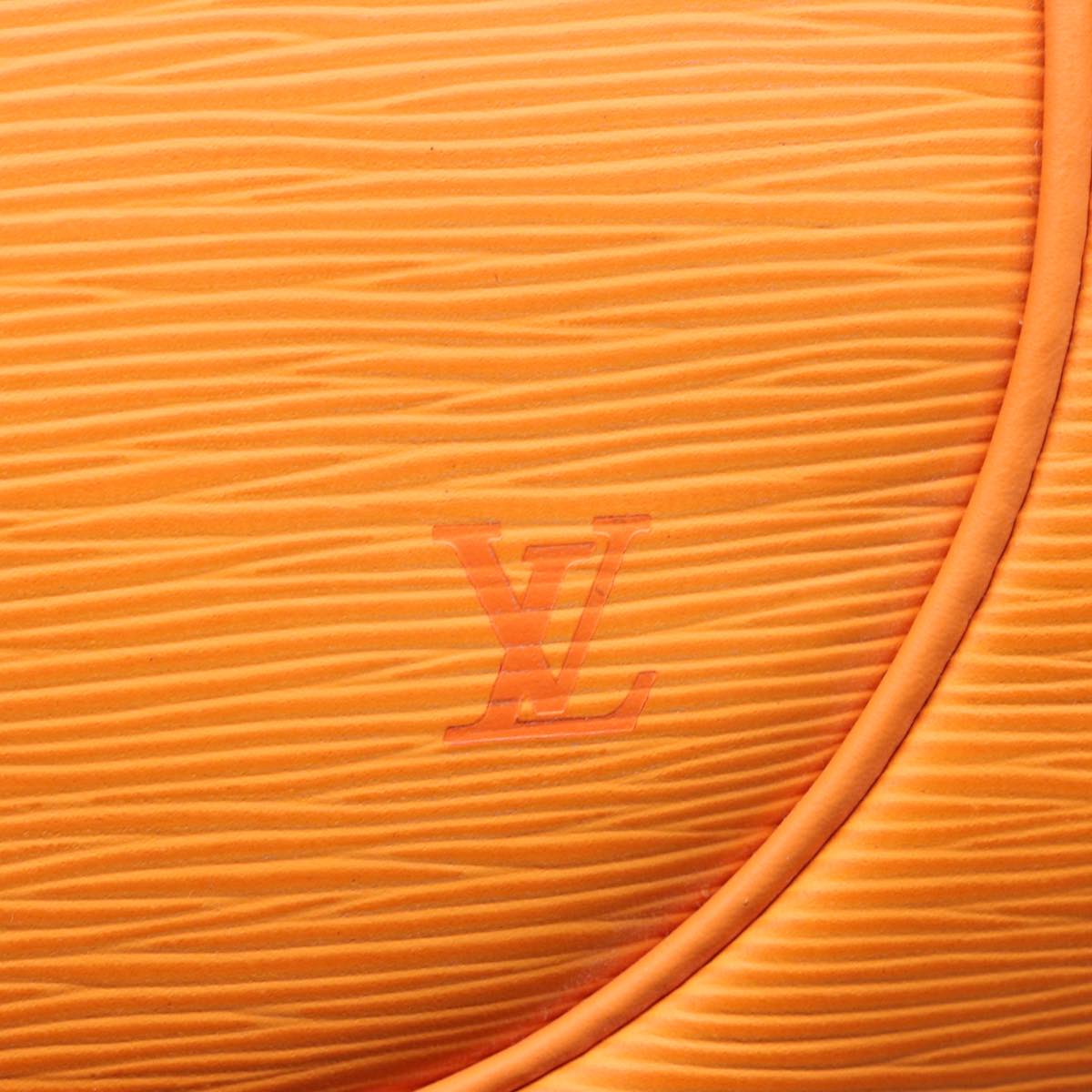 Louis Vuitton Danura, Orange, Leather, handbag