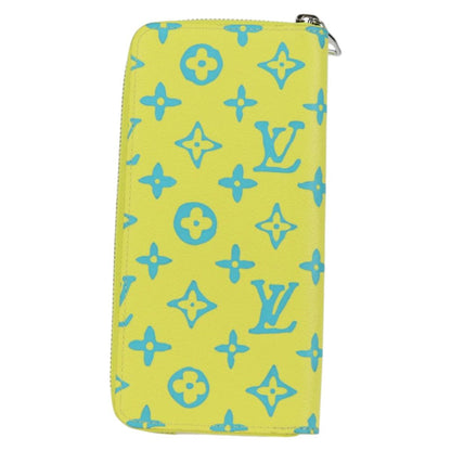 Louis Vuitton Zippy Wallet Vertical, Yellow, Canvas, wallet
