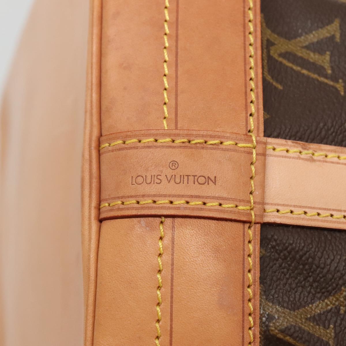Louis Vuitton Noe, Brown, Canvas, shoulder