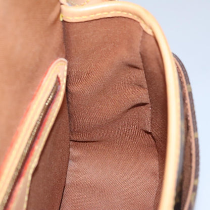 Louis Vuitton Sologne, Brown, Canvas, shoulder