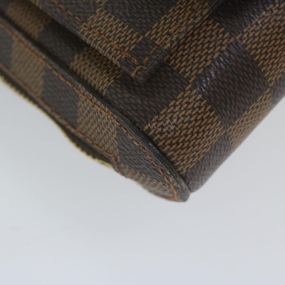 Louis Vuitton Geronimo, Brown, Canvas, shoulder