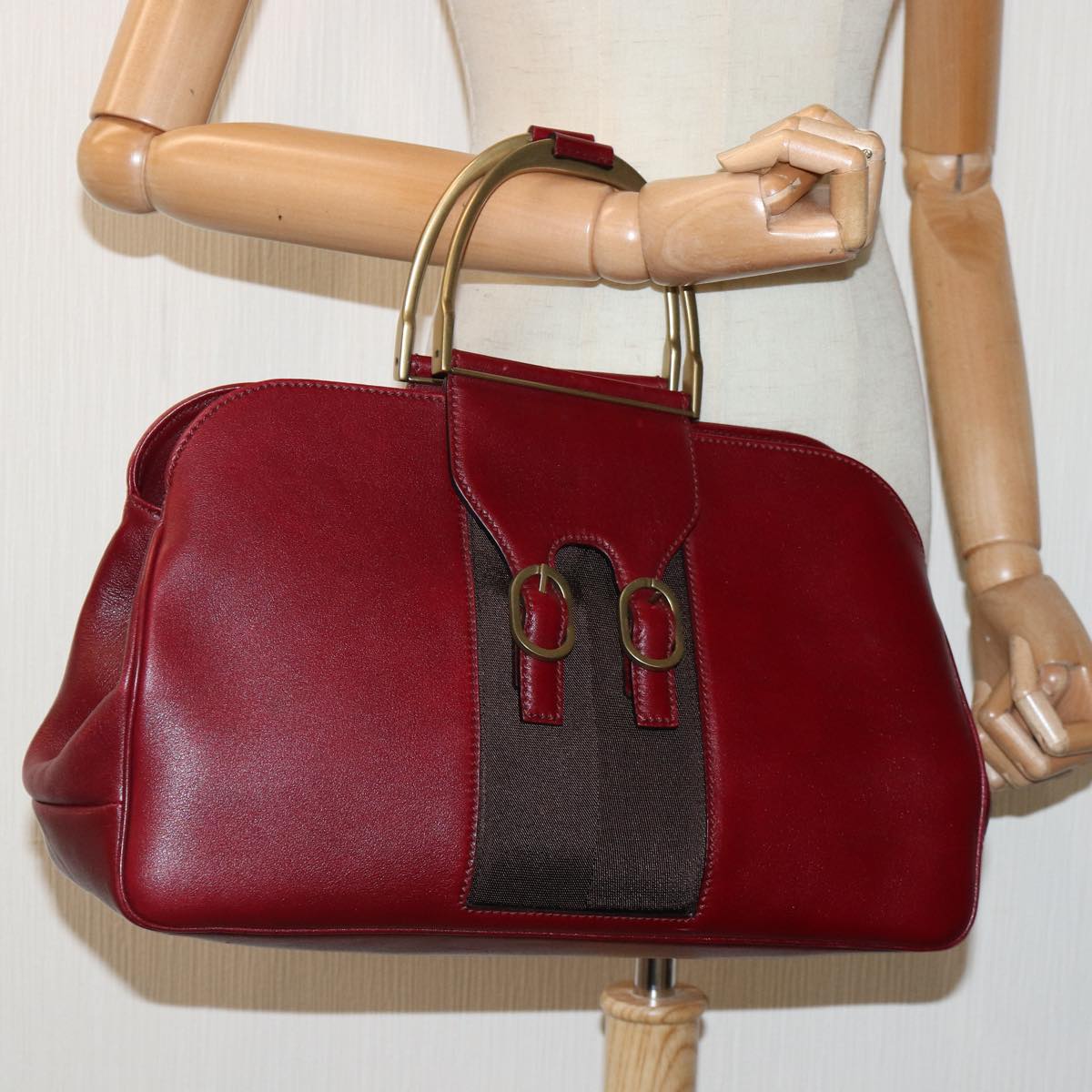 Gucci, Burgundy, Leather, handbag