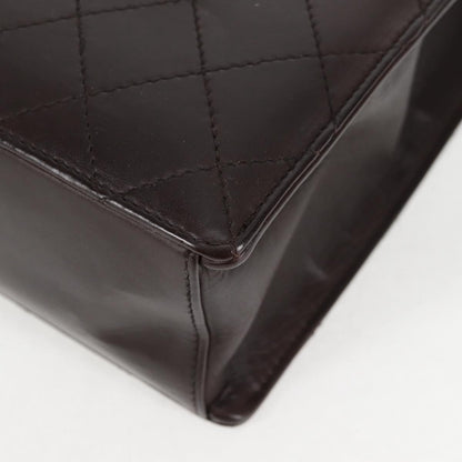 Chanel Coco Mark, Brown, Leather, handbag