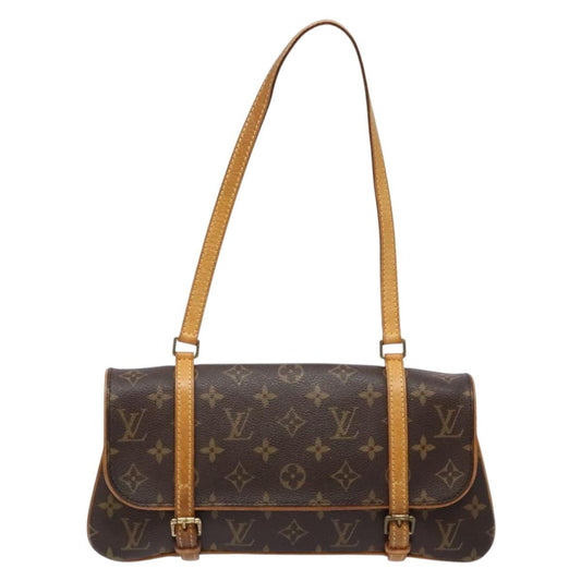 Louis Vuitton Marelle, Brown, Canvas, shoulder