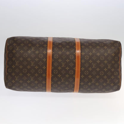 Louis Vuitton Keepall 60, Brown, Canvas, travel