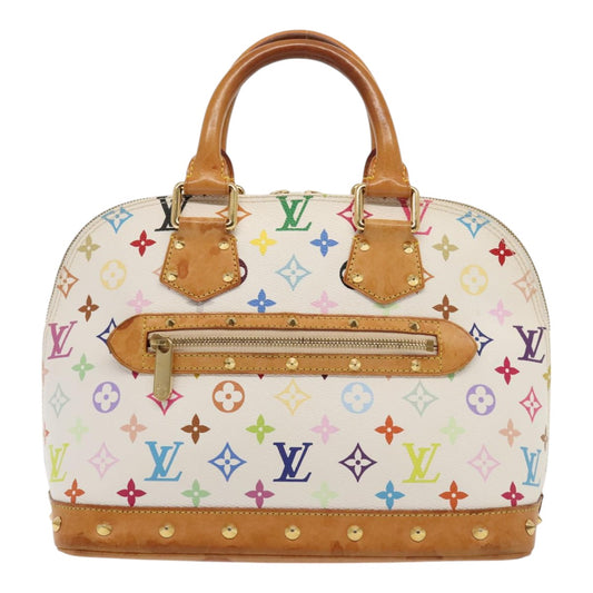 Louis Vuitton Alma, White, Canvas, handbag