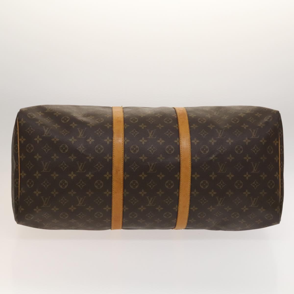 Louis Vuitton Keepall 60, Brown, Canvas, travel