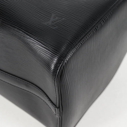 Louis Vuitton Speedy, Black, Leather, handbag