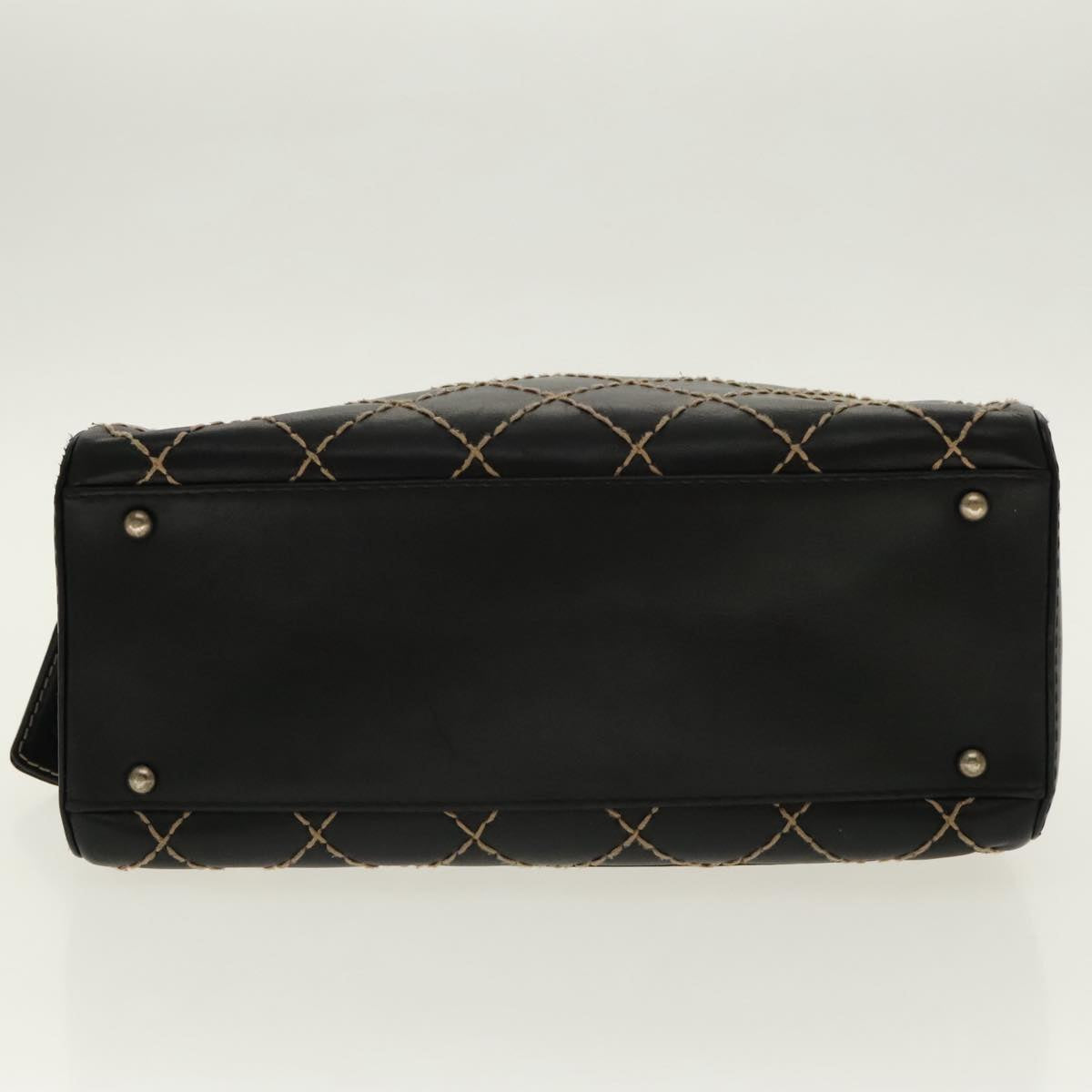 Chanel, Black, Leather, handbag