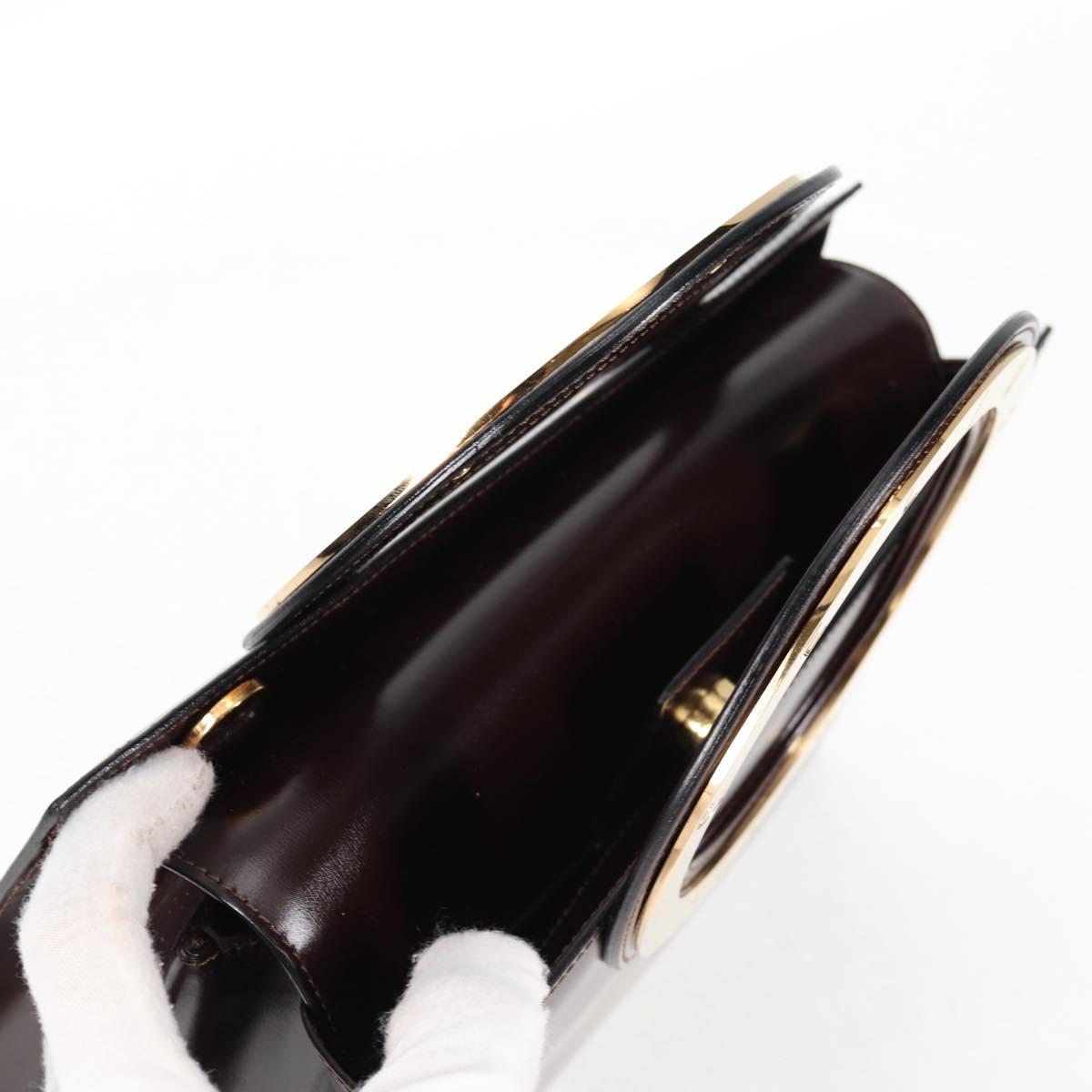 Céline Logo du cercle, Brown, Leather, handbag