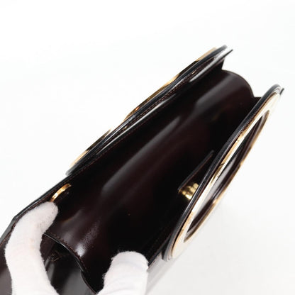 Céline Logo du cercle, Brown, Leather, handbag