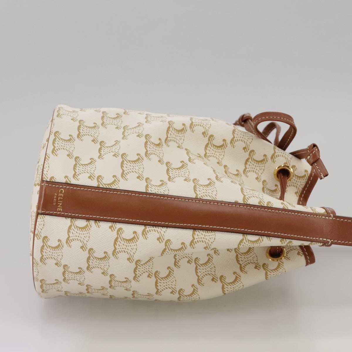 Céline Triomphe, White, Canvas, shoulder