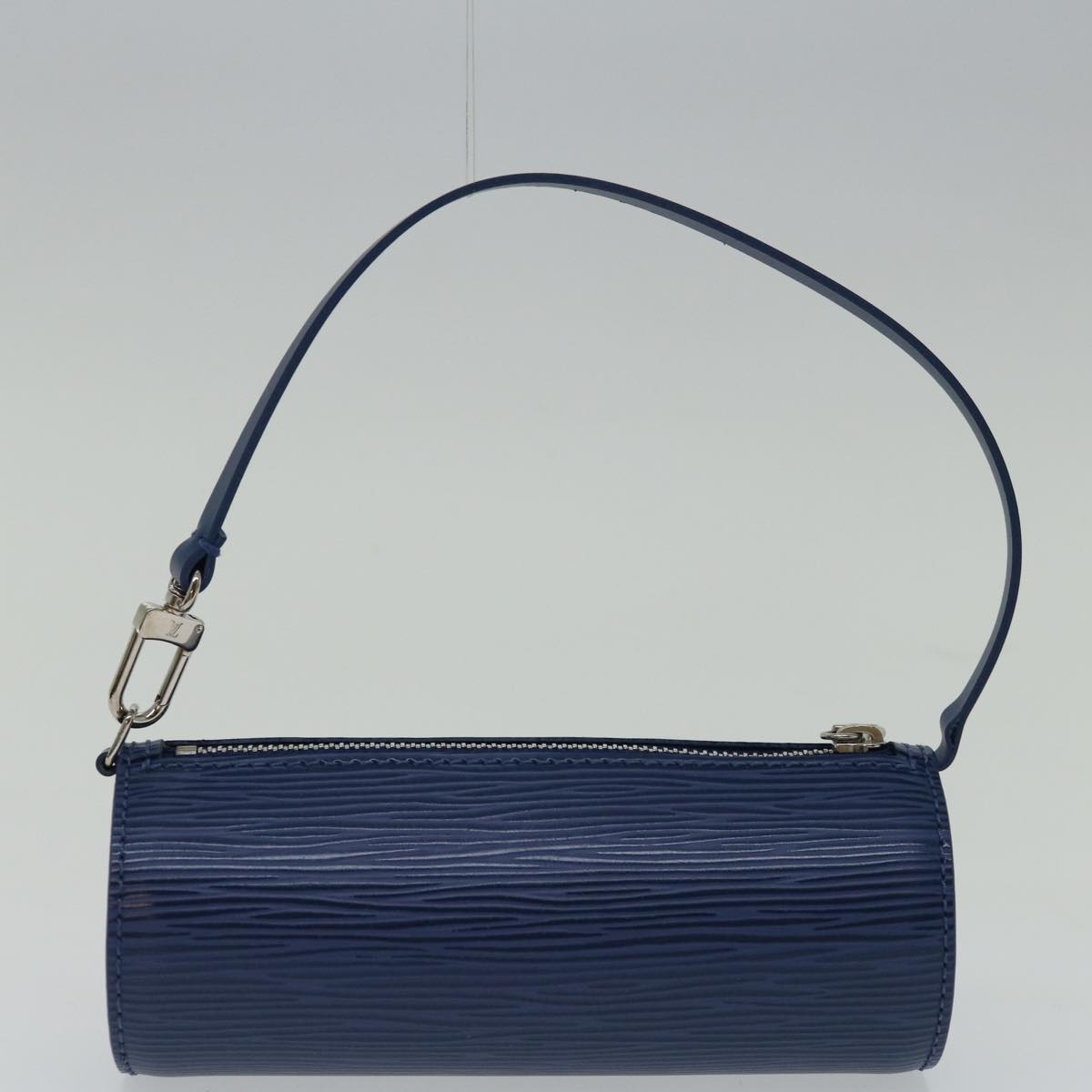 Louis Vuitton Soufflot, Blue, Leather, handbag