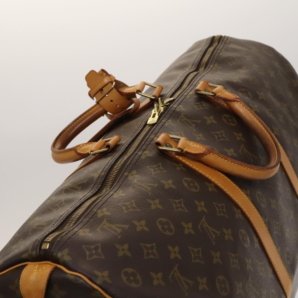 Louis Vuitton Keepall 60, Brown, Canvas, travel