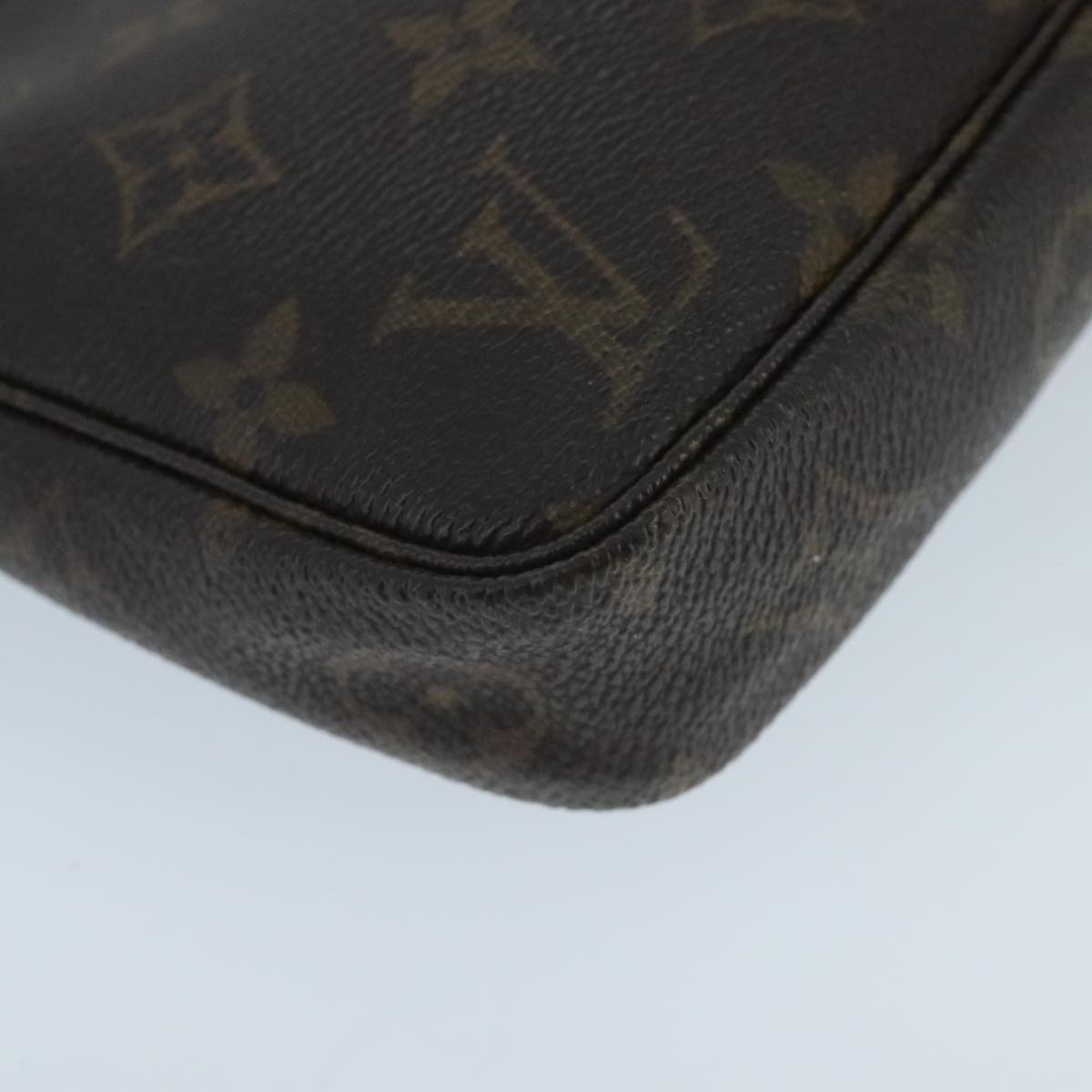 Louis Vuitton Pochette Accessoire, Brown, Canvas, clutch