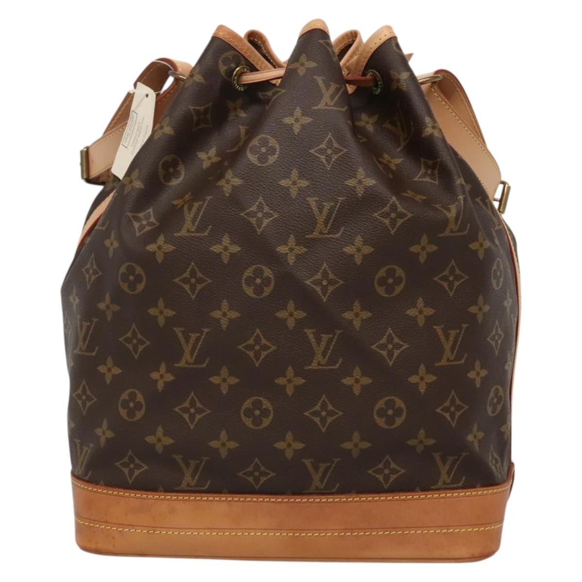 Louis Vuitton Noe, Brown, Canvas, shoulder