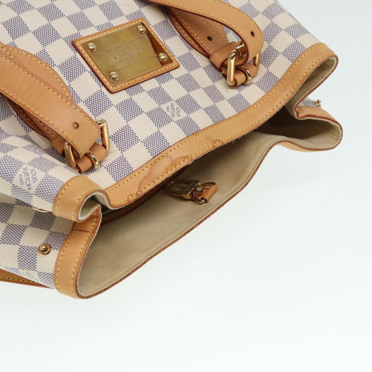 Louis Vuitton Hampstead, Beige, Canvas, tote