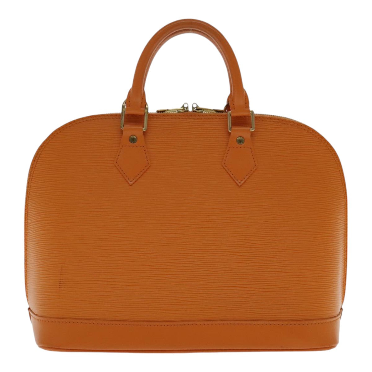 Louis Vuitton Alma, Orange, Leather, handbag