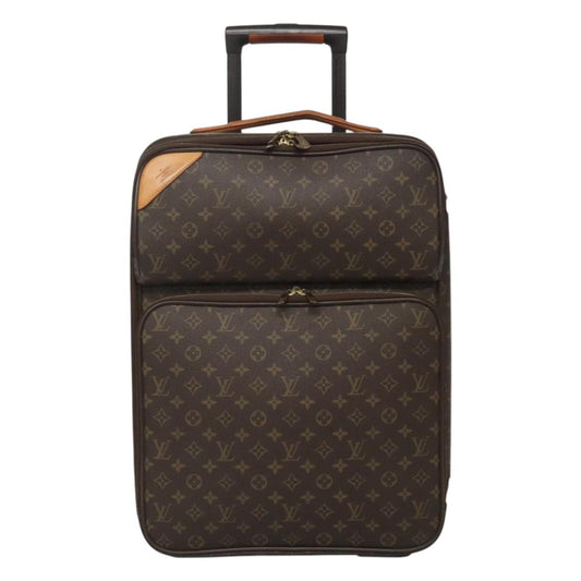 Louis Vuitton Pegase, Brown, Canvas, travel
