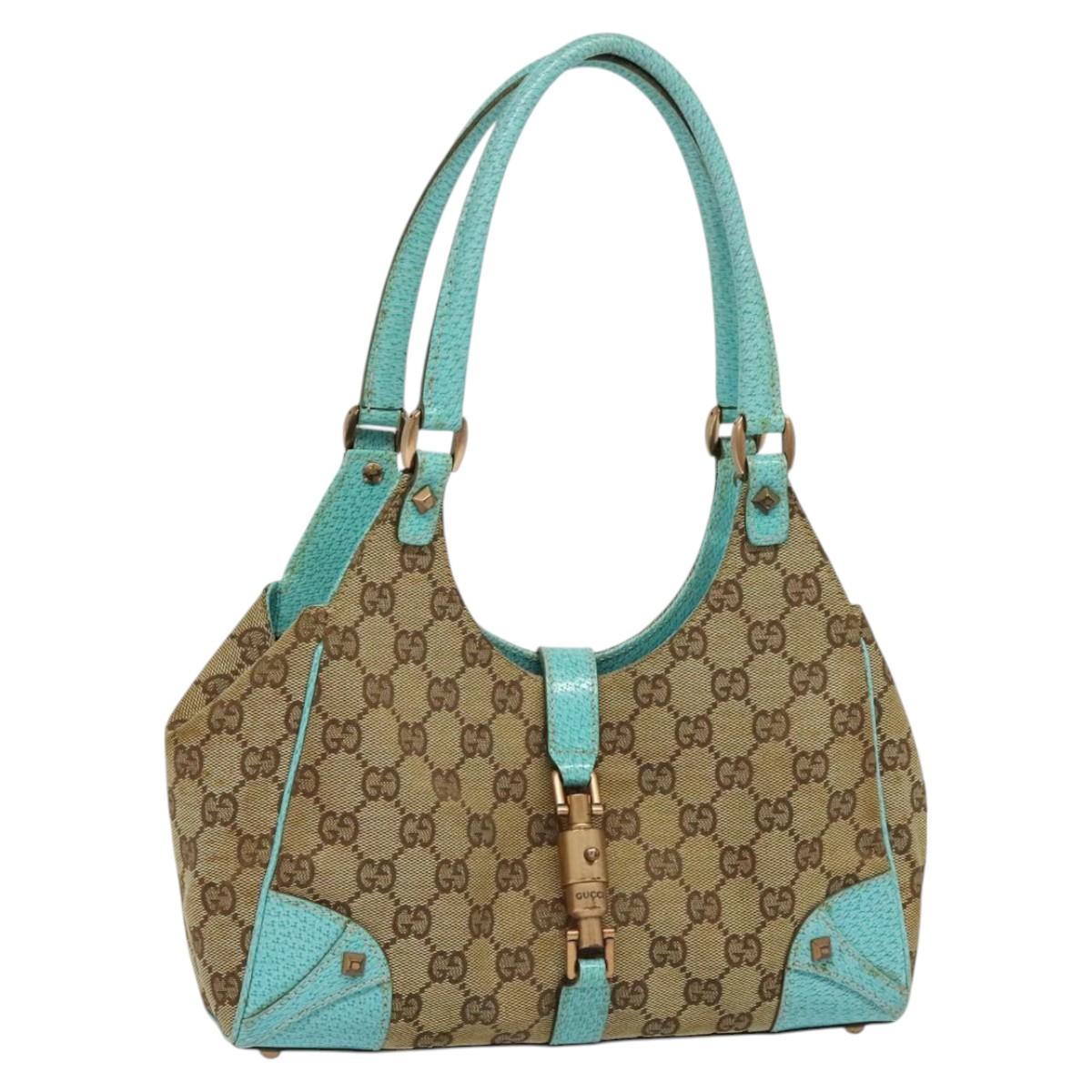 Gucci Jackie, Beige, Canvas, shoulder