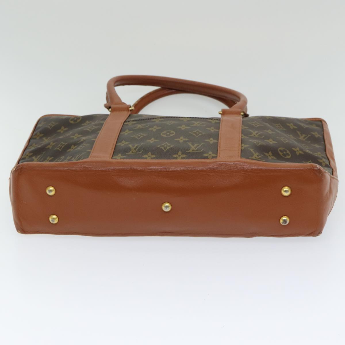 Louis Vuitton Weekend, Brown, Canvas, tote