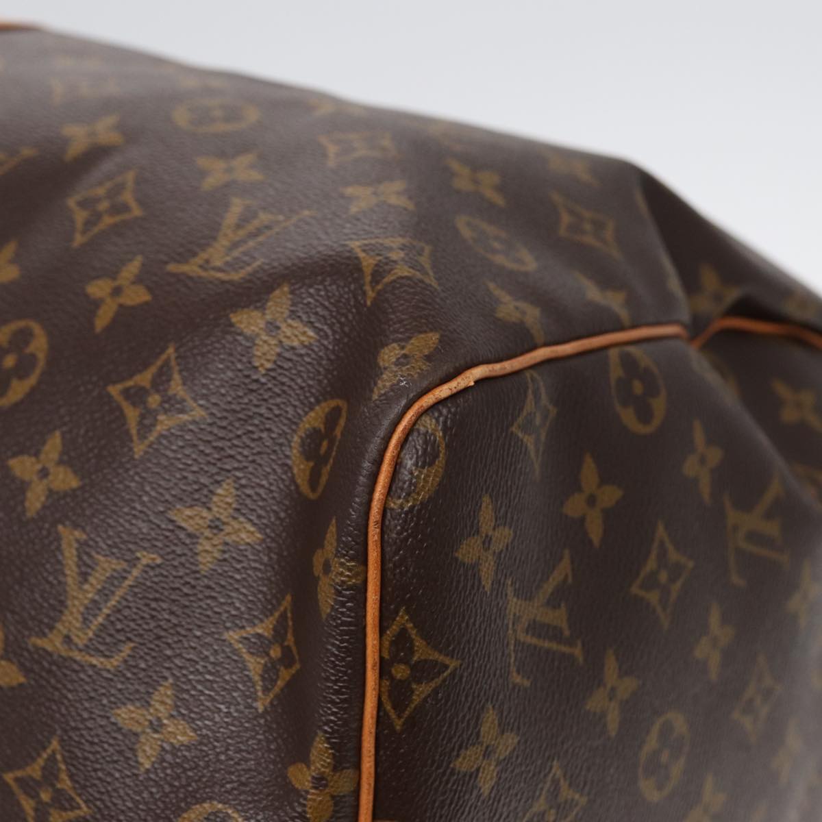 Louis Vuitton Keepall 60, Brown, Canvas, travel