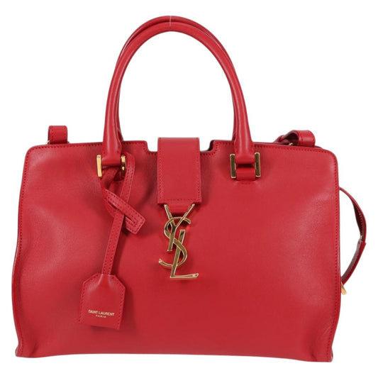 Saint Laurent Chyc, Red, Leather, handbag