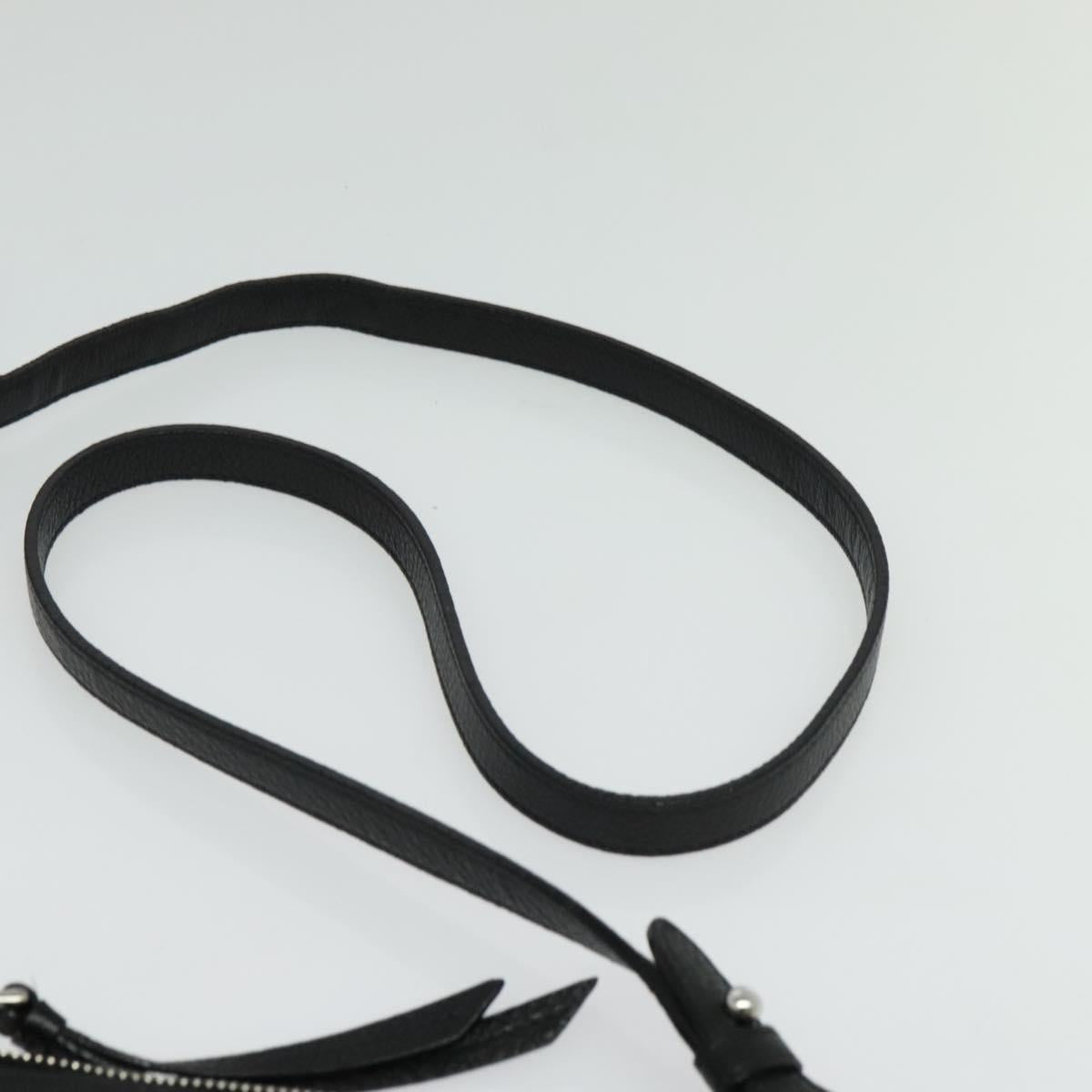 Prada Double, Black, Leather, shoulder